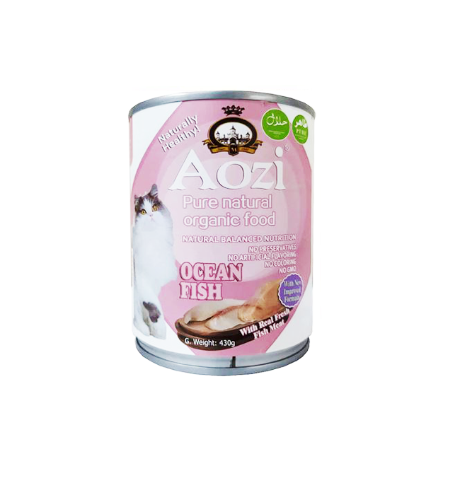 Aozi Cat Can Wet Food Ocean Fish 430g