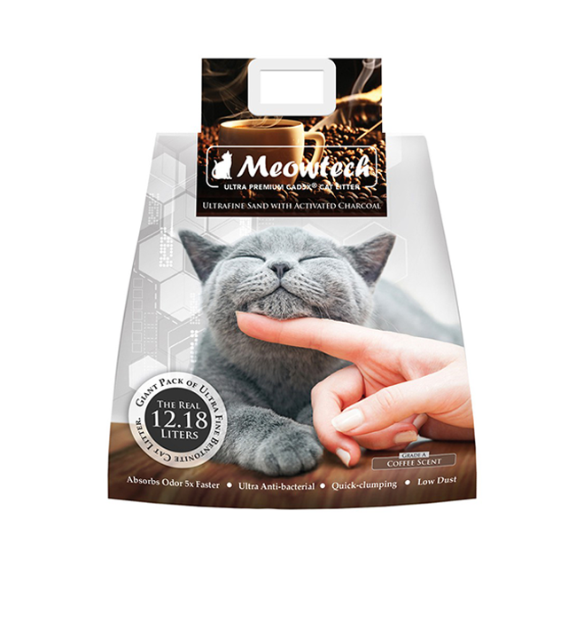 Meowtech Ultra Premium Cat Litter Coffee 12.18L