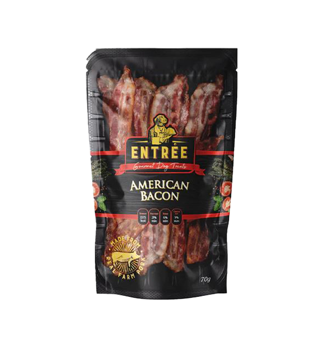 Entree Gourmet Dog Treats American Bacon 70g