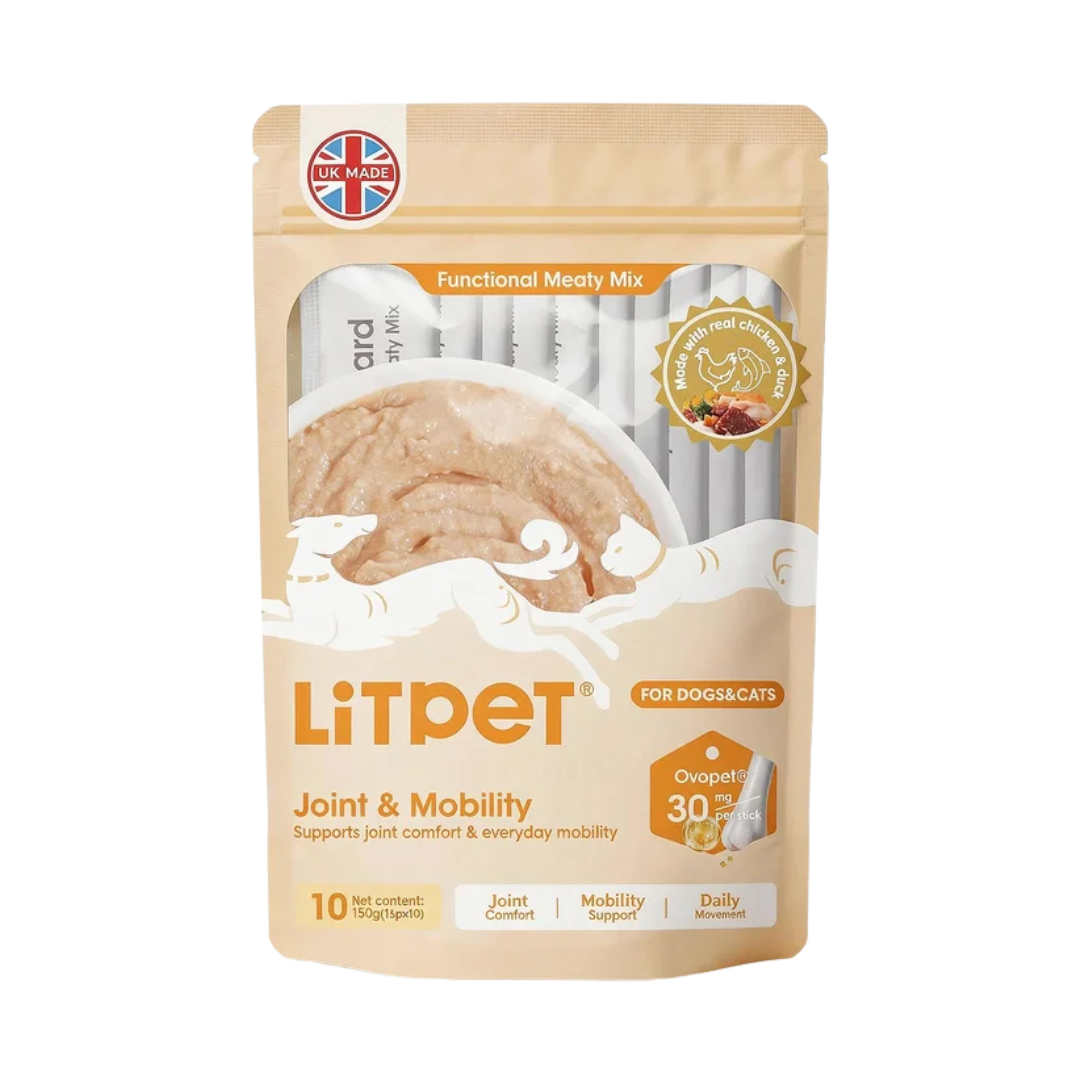 LITPET Joint & Mobility Functional Meaty Mix for Dogs & Cats (150g – 10 Sticks x 15g)