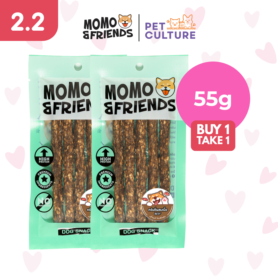 Momo & Friends Crunchy Baked Meat Beef 55g B1T1