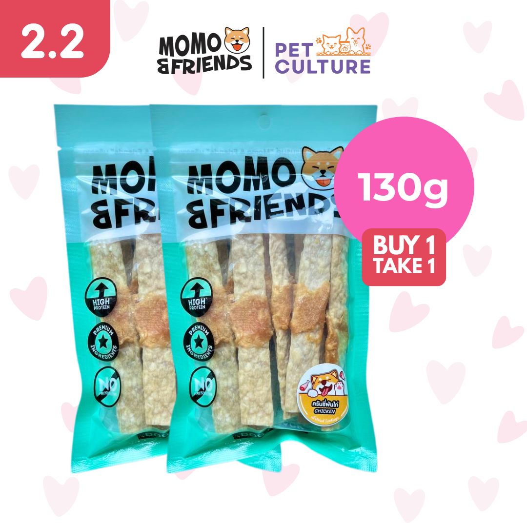 Momo & Friends Rawhide Collagen Sticks with Chicken 130g B1T1