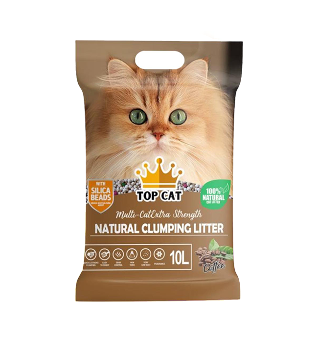 Top Cat Clumping Bentonite Cat Litter Sand Coffee Scent 10L