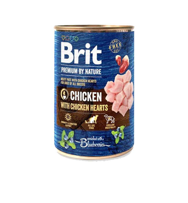 Brit Premium By Nature Chicken w/ Chicken Hearts 400g