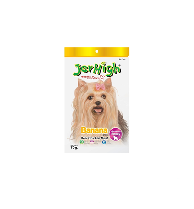 Jerhigh Treats for Dogs Banana 70g
