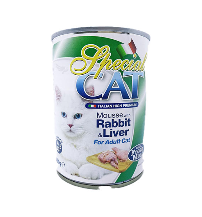 Special Cat Can Adult Rabbit & Liver Wet Food 400g