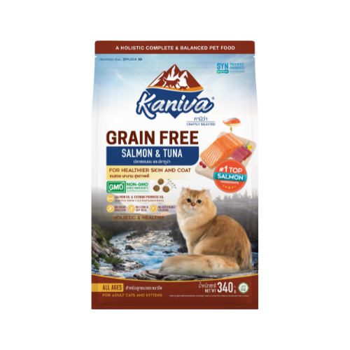 KANIVA Grain Free Formula Salmon and Tuna Flavour 340g