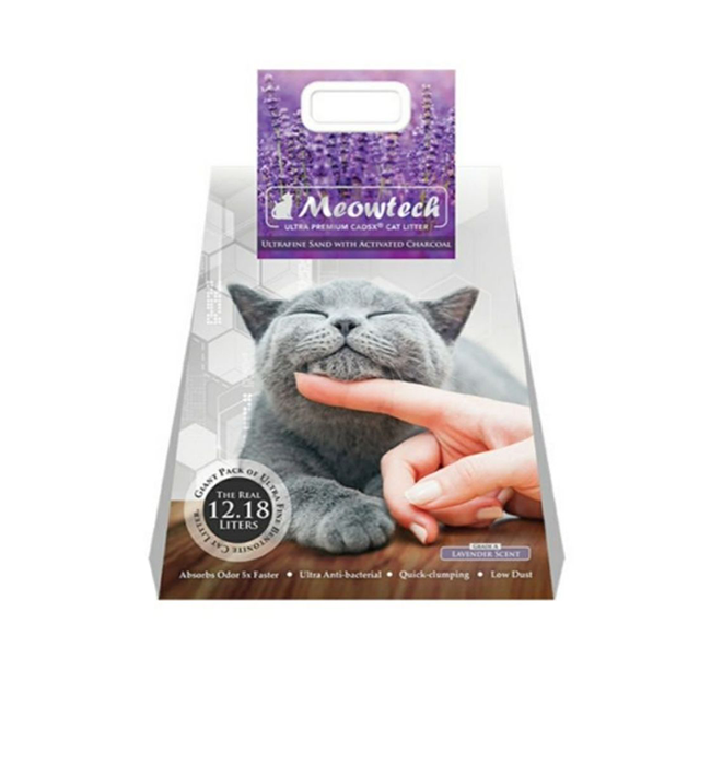 Meowtech Ultra Premium Cat Litter Lavender 12.18L