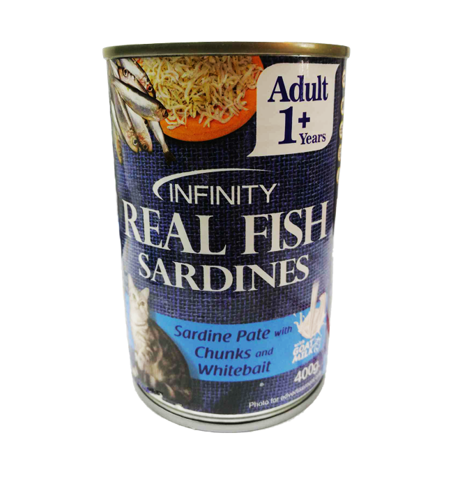 Infinity Real Fish Cat Can Wet Food 400g