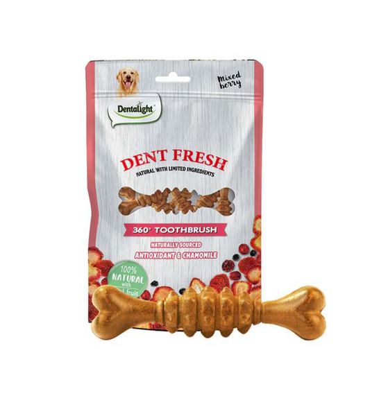 Dentalight Dent Fresh Antioxidant & Chamomile 18s Dog Treats 150g