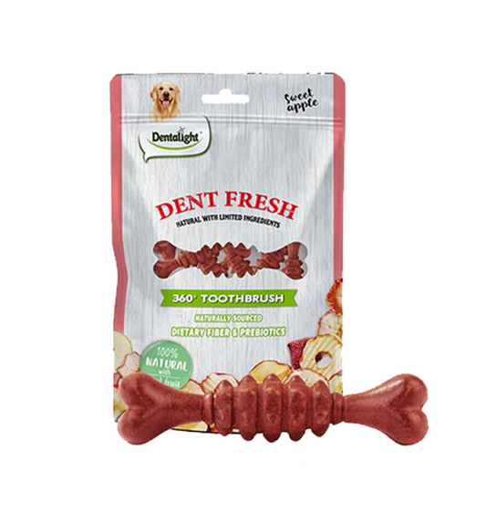Dentalight Dent Fresh Dietary Fiber & Probiotics 18s Dog Treats 150g