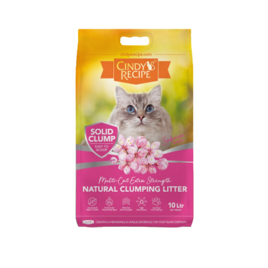 Cindy's Recipe Bentonite Cat Litter Sakura 10L