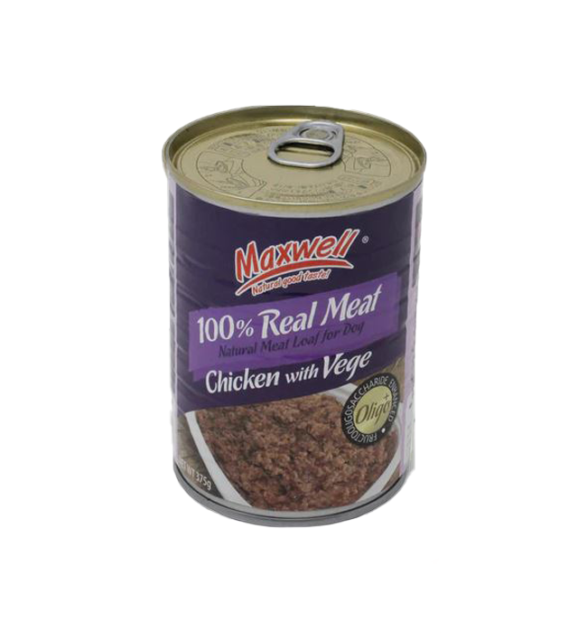 Maxwell Real Meat Dog Canned Wet Food 375g