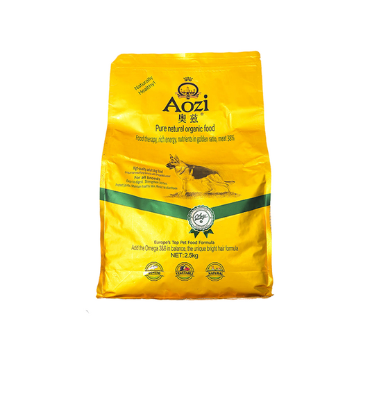 Aozi Organic Adult Gold Beef + Egg & Spinach Dog Dry Food 2.5kg