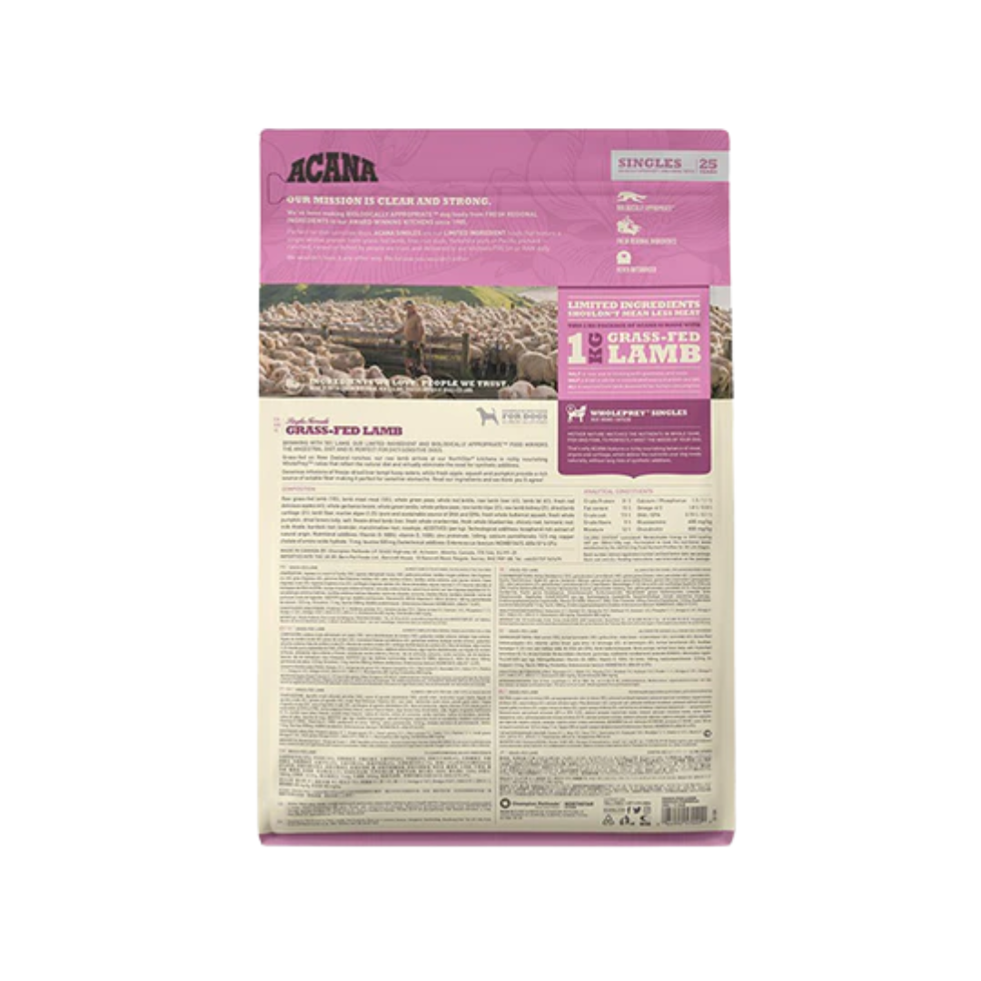 Acana Grass Fed Lamb Dry Dog Food 2kg