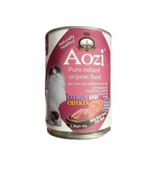 Aozi Cat Can Wet Food Salmon & Chicken 430g