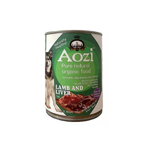 Aozi Can Dog Wet Food Lamb & Liver 430g