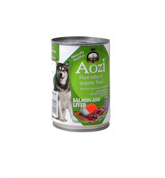 Aozi Can Dog Wet Food Salmon & Liver 430g