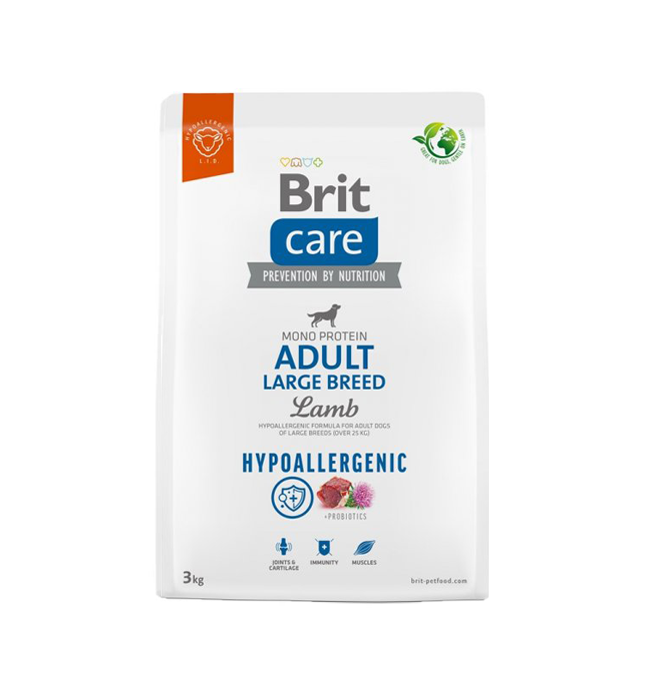 Brit Care Adult Large Breed Hypoallergenic Lamb 3kg