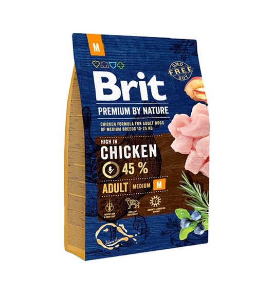 Brit Premium By Nature Adult Medium Breed Chicken 3kg