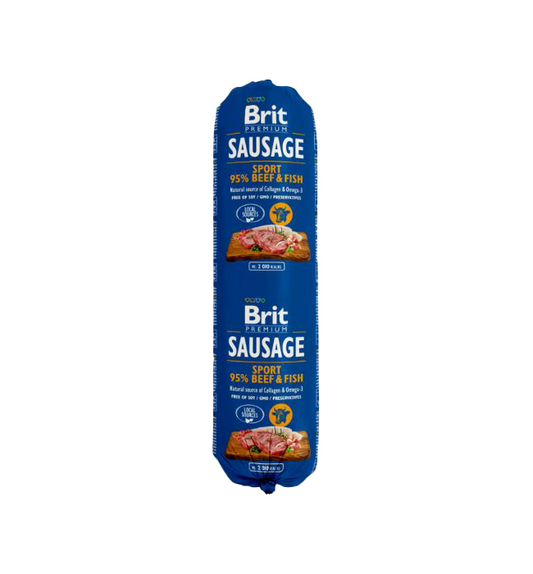 Brit Premium Sausage Beef & Fish Sport 800g