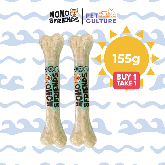 Momo & Friends Large Bone Salmon Flavor 155g B1T1
