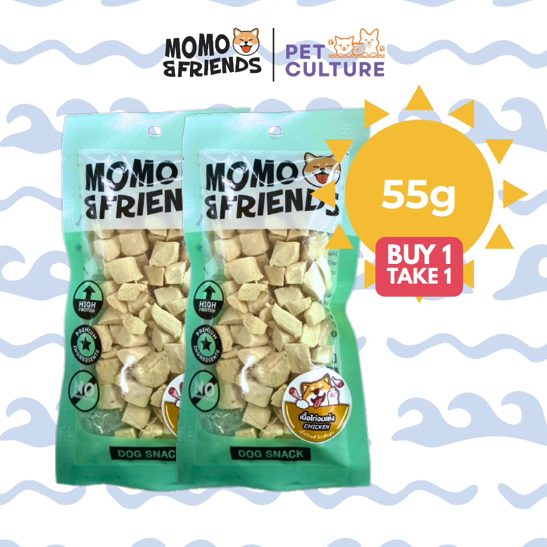 Momo & Friends Freeze-Dried Chicken Cubes 55g B1T1