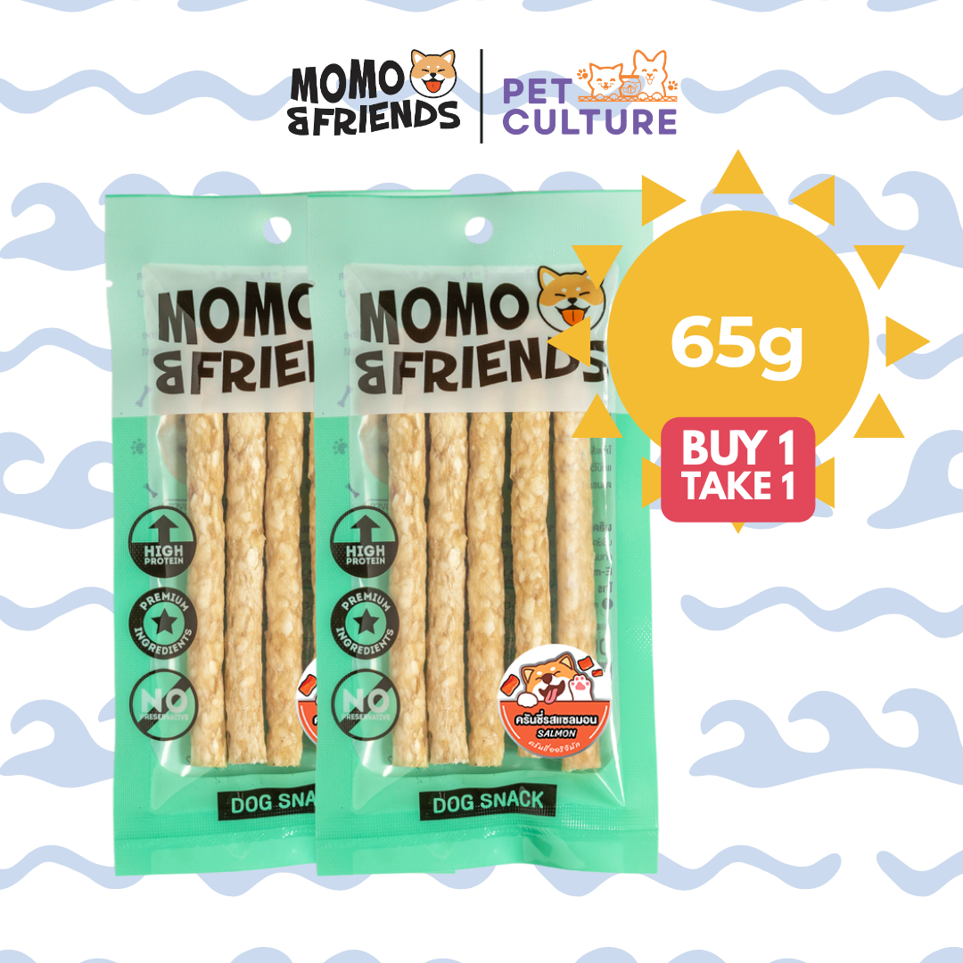 Momo & Friends Crunchy Salmon 65g B1T1