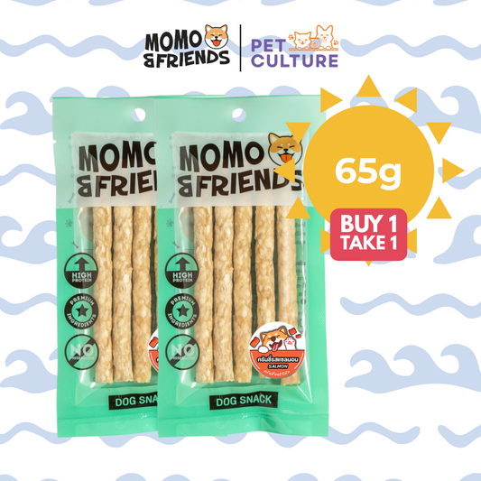 Momo & Friends Crunchy Salmon 65g B1T1