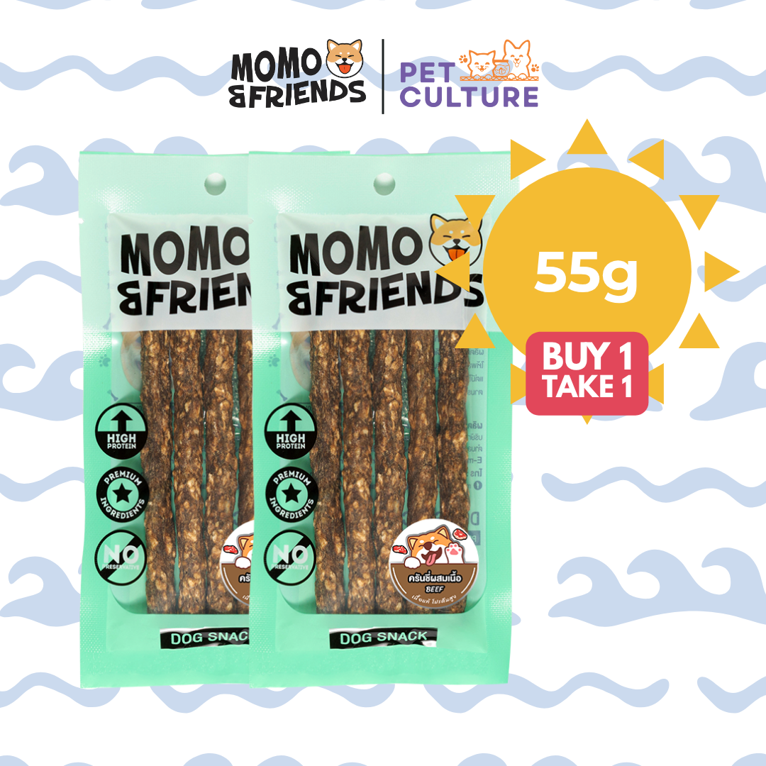 Momo & Friends Crunchy Baked Meat Beef 55g B1T1