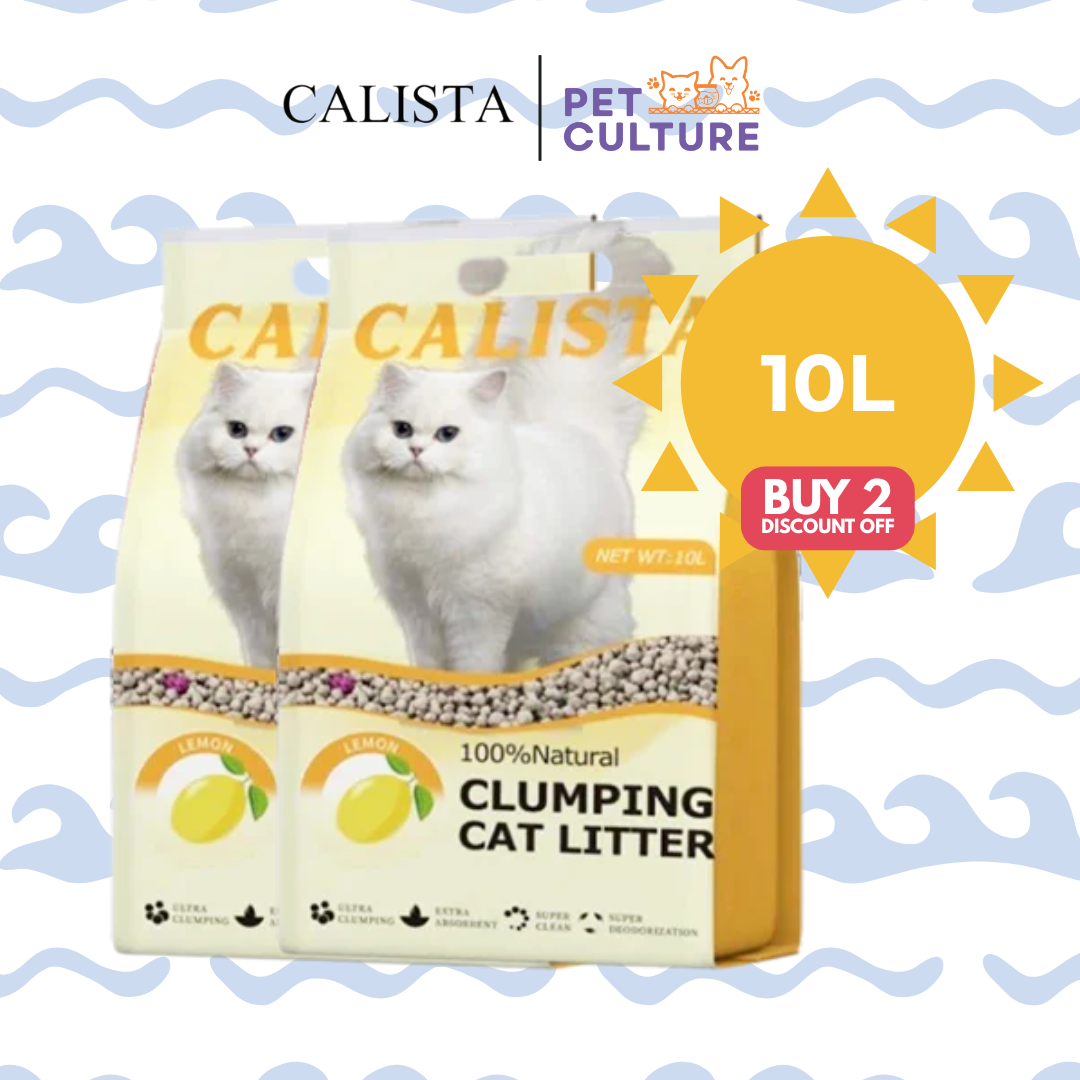 Buy 2 Discount Off Calista Clumping Cat litter Lemon Scent 10L