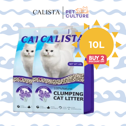 Buy 2 Discount Off Calista Clumping Cat litter Lavender Scent 10L