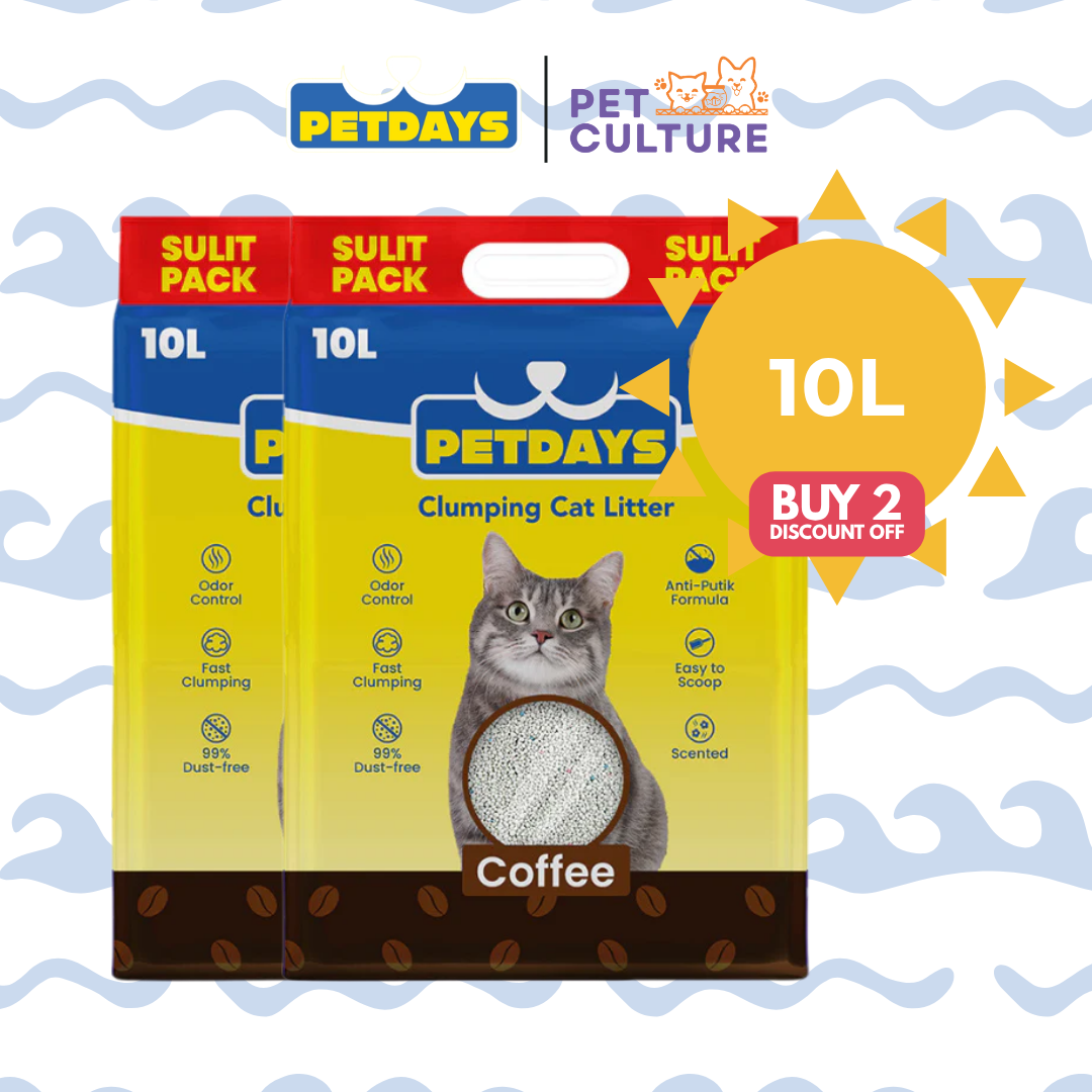 Buy 2 Discount Off Petdays Cat Litter Coffee 10L