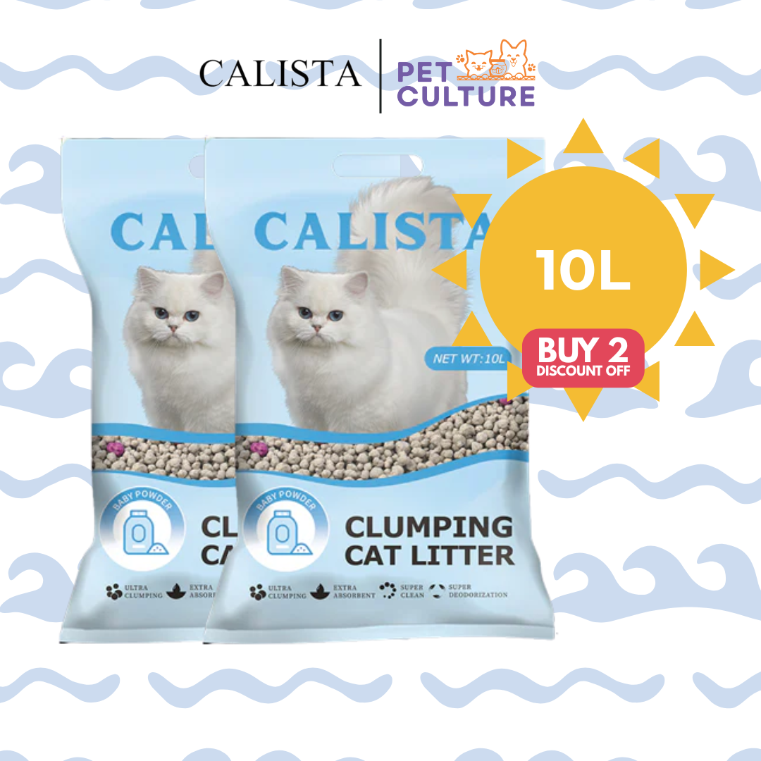 Buy 2 Discount Off Calista Clumping Cat litter Baby Powder Scent 10L