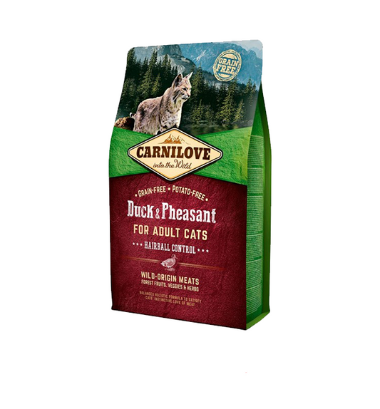Carnilove Duck and Pheasant for Adult Cat Hairball Control 2kg