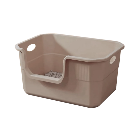 Cat Litter Box With Scoop Anti-Leak Coffee