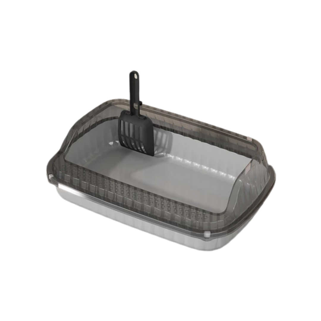 Cat Litter Box High Sides & Anti-Splash Design - Easy Clean Cat Toilet