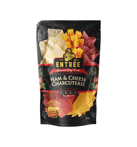 Entree Gourmet Dog Treats Ham & Cheese Charcuterie 70g