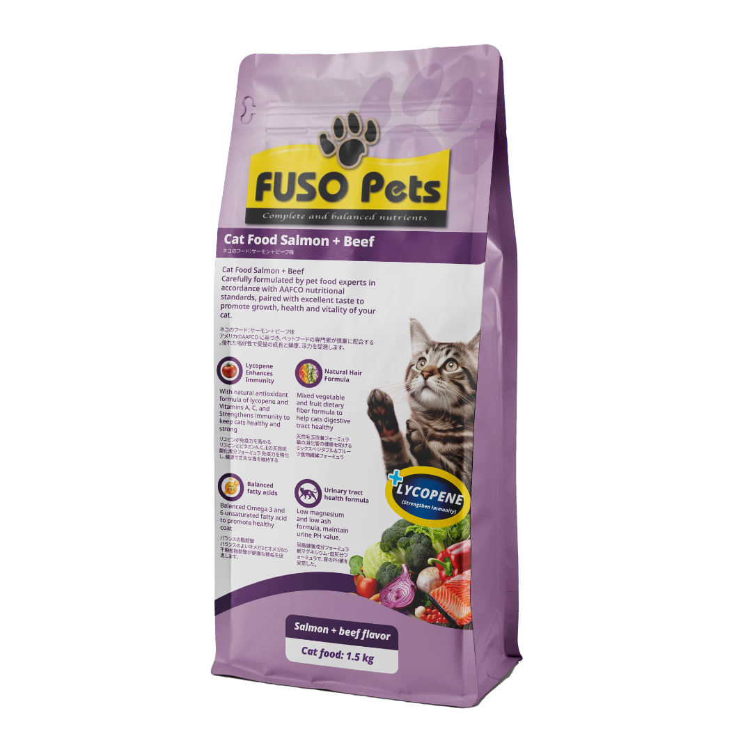 FUSO PETS CAT SALMON+BEEF 1.5KG
