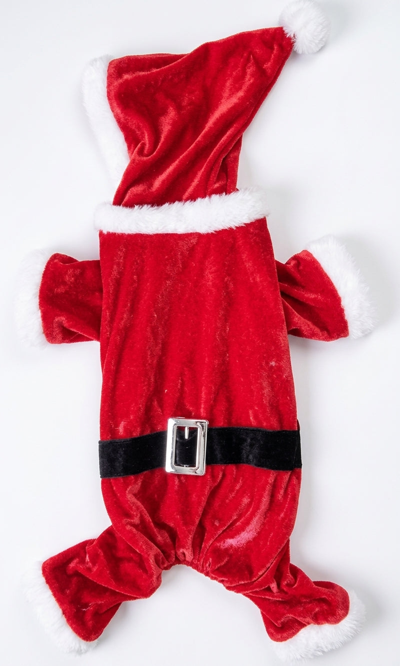 ODRA POOCH COUTURE PET CLOTHES SANTA COVERALL S-XL