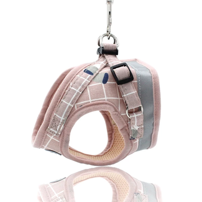 Lightweight & Breathable Mesh Pet Harness and Leash Set Medium