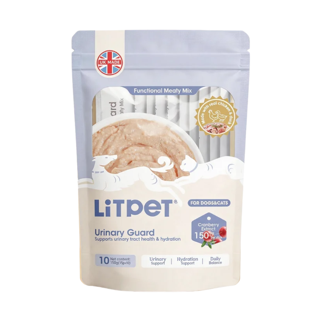 LITPET Urinary Guard Functional Meaty Mix for Dogs & Cats (150g – 10 Sticks x 15g)