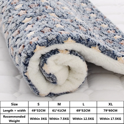 Ultra-Soft Reversible Fleece Pet Sleeping Mat Large
