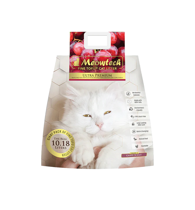 Meowtech Cat Litter Tofu Grapes 10.18L