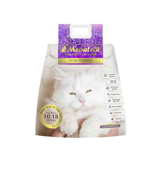 Meowtech Cat Litter Tofu Lavender 10.18L