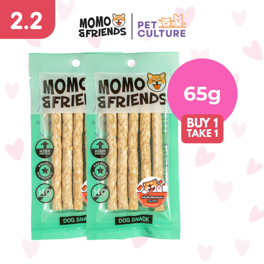 Momo & Friends Crunchy Salmon 65g B1T1