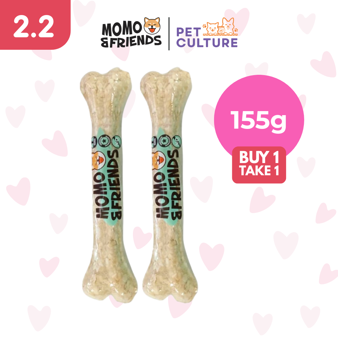 Momo & Friends Large Bone Salmon Flavor 155g B1T1