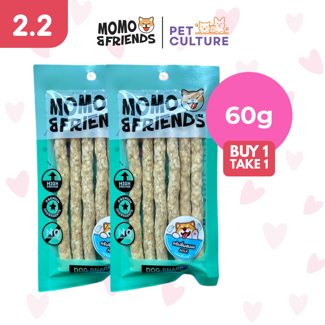 Momo & Friends Rawhide Milk Stick 60g B1T1