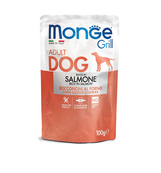 Monge Jelly Cat & Grill Pouch Grain Free For Dog