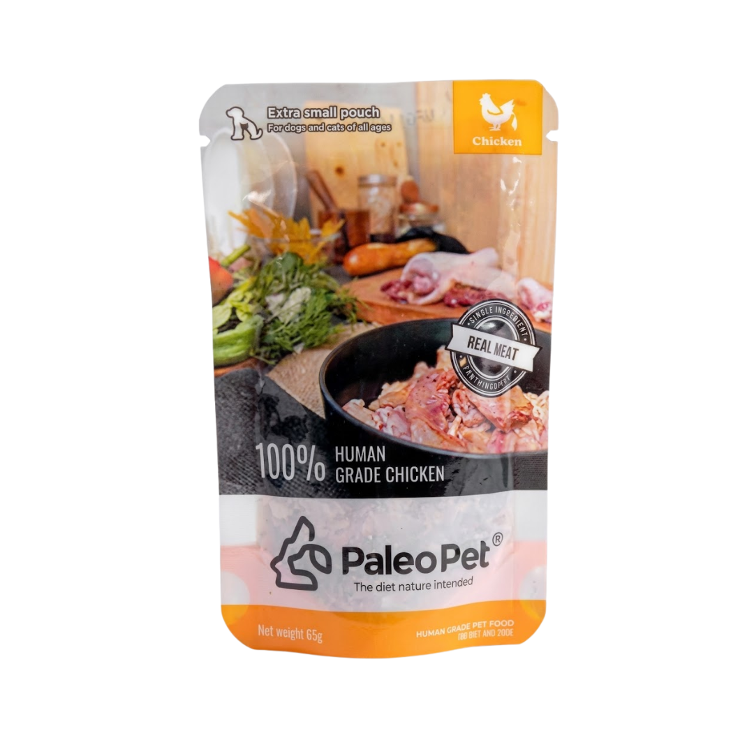 PALEO PET WET FOOD POUCH EXTRA SMALL CHICKEN FOR PETS 65G
